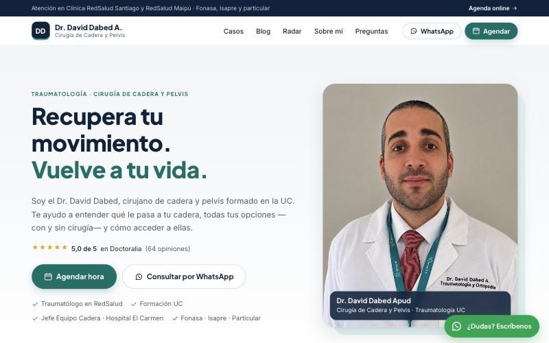 Portada del sitio drdabedcadera.cl